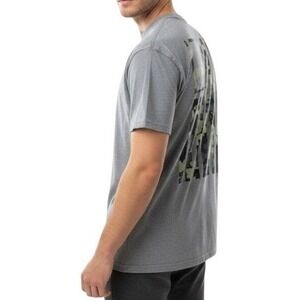 Kuiu T Shirt Short Sleeve Gray Camo American Flag Graphic Men's Size X Large